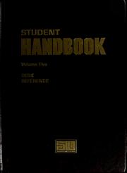 Cover of: Student handbook .