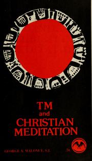 Cover of: TM and christian mediation