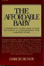 Cover of: The Affordable baby by Darcie Bundy