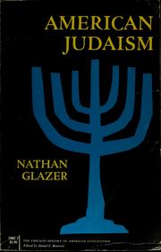 Cover of: American Judaism. by Nathan Glazer