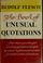 Cover of: The book of unusual quotations