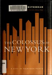 The colossus of New York by Colson Whitehead
