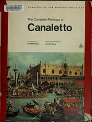 Cover of: The complete paintings of Canaletto