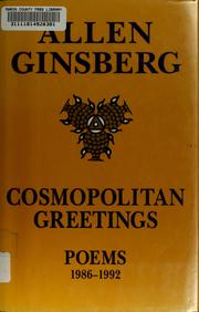 Cover of: Cosmopolitan greetings: poems, 1986-1992