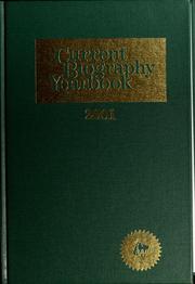 Cover of: Current biography yearbook, 2001