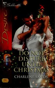 Cover of: Do not disturb until Christmas