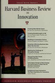 Cover of: Harvard Business review on innovation