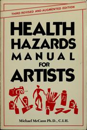 Cover of: Health hazards manual for artists