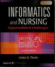Cover of: Informatics and nursing by Linda Q. Thede