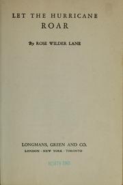 Cover of: Let the hurricane roar by Rose Wilder Lane