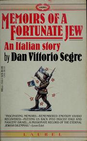 Cover of: Memoirs of a fortunate Jew by Vittorio Dan Segre