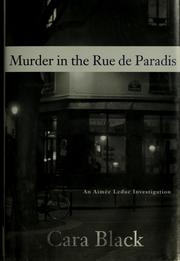 Cover of: Murder in the rue de Paradis