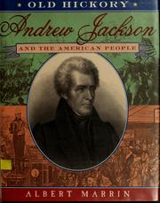 Cover of: Old Hickory: Andrew Jackson and the American people