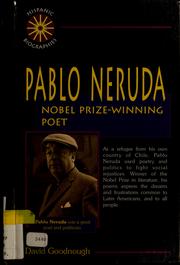 Cover of: Pablo Neruda: Nobel prize-winning poet