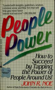 Cover of: People power by John R. Noe