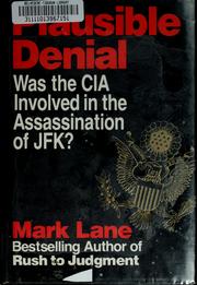 Cover of: Plausible denial by Mark Lane