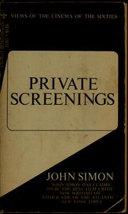 Cover of: Private screenings
