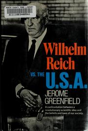 Cover of: Wilhelm Reich vs. the U.S.A.
