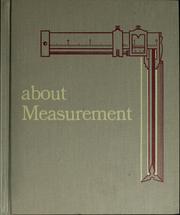 Cover of: About measurement