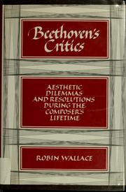 Cover of: Beethoven's critics