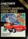 Cover of: Chilton's auto repair manual, 1988-1992