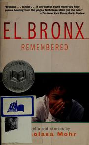 Cover of: El Bronx remembered: a novella and stories