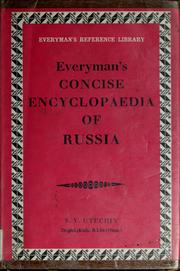 Cover of: Everyman's concise encyclopaedia of Russia