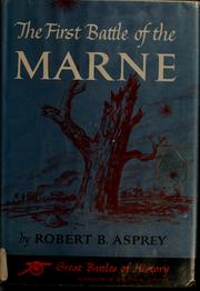 Cover of: The first Battle of the Marne