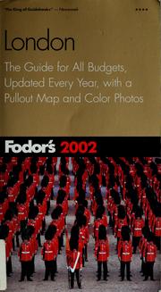 Cover of: Fodor's 2002 London