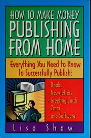 Cover of: How to make money publishing from home