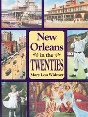 Cover of: New Orleans in the twenties