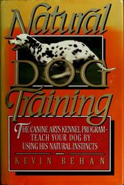 Cover of: Natural dog training