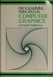 Cover of: Programming principles in computer graphics