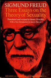 Cover of: Three essays on the theory of sexuality