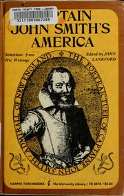 Cover of: Captain John Smith's America: selections from his writings
