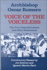 Cover of: Voice of the voiceless: the four pastoral letters and other statements