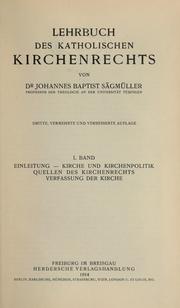 Cover of: Lehrbuch der katholischen kirchenrechts