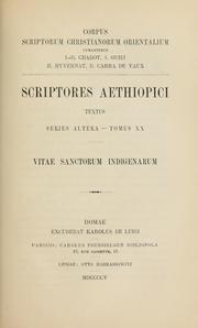 Cover of: ... Vitae sanctorum indigenarum