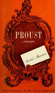 Cover of: Proust; a biography. by André Maurois