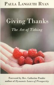 Cover of: Giving thanks: the art of tithing