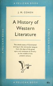 Cover of: A history of Western literature