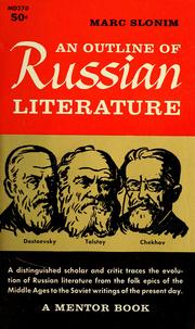 Cover of: An outline of Russian literature by Евгений Иванович Замятин