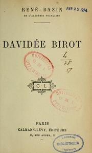 Cover of: Davidée Birot