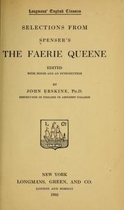 Cover of: Selections from Spenser