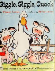 Cover of: Giggle, giggle, quack by Doreen Cronin