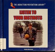 Cover of: Listen to your instincts