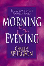 Cover of: Morning & evening by Charles Haddon Spurgeon