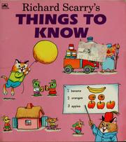 Cover of: Richard Scarry's Things to know