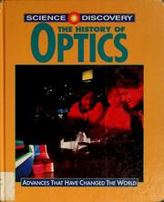 Cover of: The history of optics