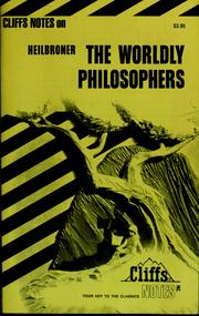 Cover of: The worldly philosophers by Mary Ellen Snodgrass